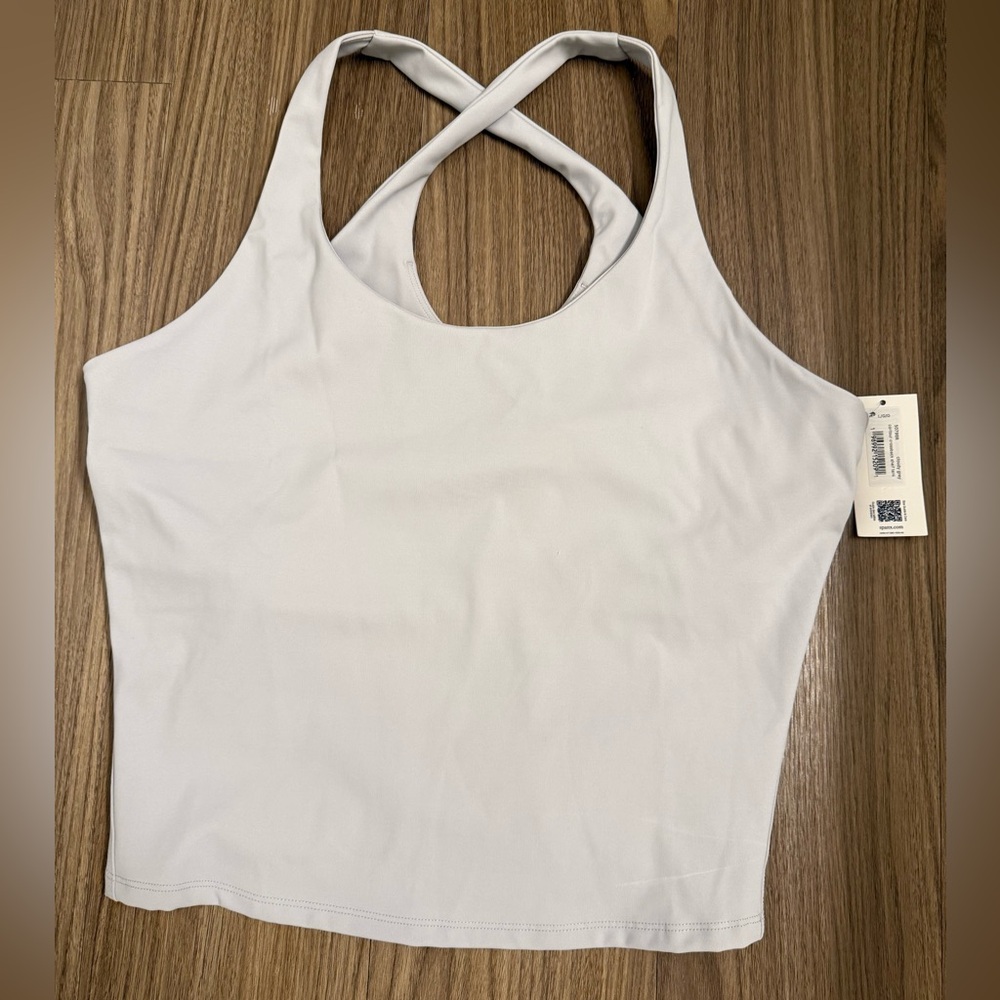 Spanx Crossback Tank Color Light Gray